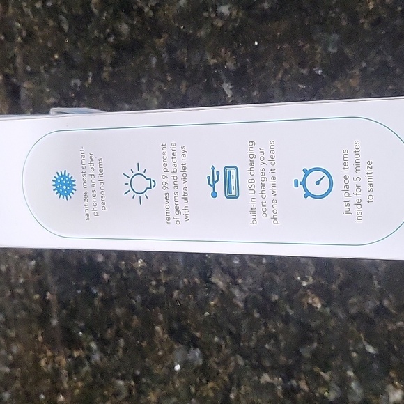 NIB New Zerogerm UltraViolet Light Smartphone Cleaner Built-in USB Charger - Picture 8 of 11